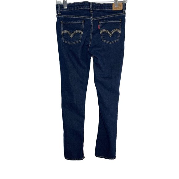 Levi’s Girls 711 Skinny Dark Wash Stretch Jeans 14 Regular - Picture 7 of 11